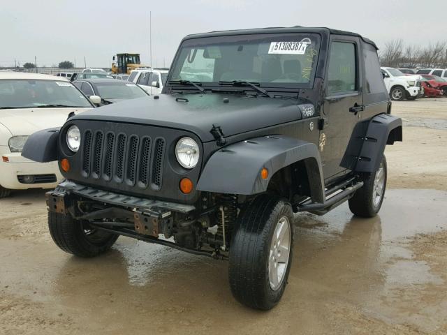 1J4FA24149L747869 - 2009 JEEP WRANGLER X BLACK photo 2