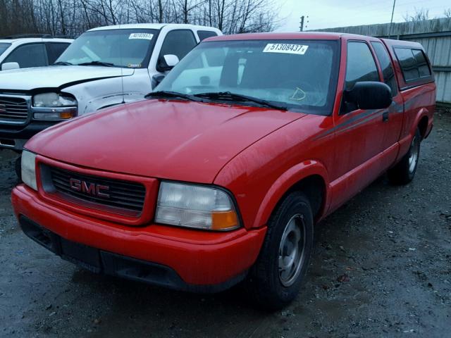 1GTCS1951Y8282660 - 2000 GMC SONOMA RED photo 2