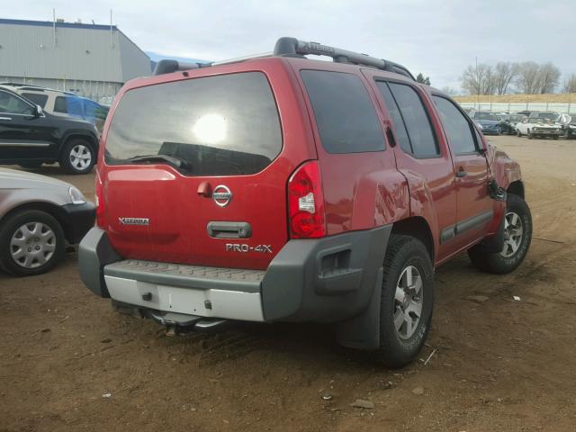 5N1AN0NW6DN826018 - 2013 NISSAN XTERRA X RED photo 4