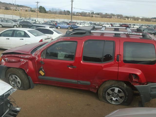 5N1AN0NW6DN826018 - 2013 NISSAN XTERRA X RED photo 9