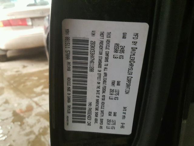 2B3KK53HX7H611288 - 2007 DODGE CHARGER R/ BLACK photo 10