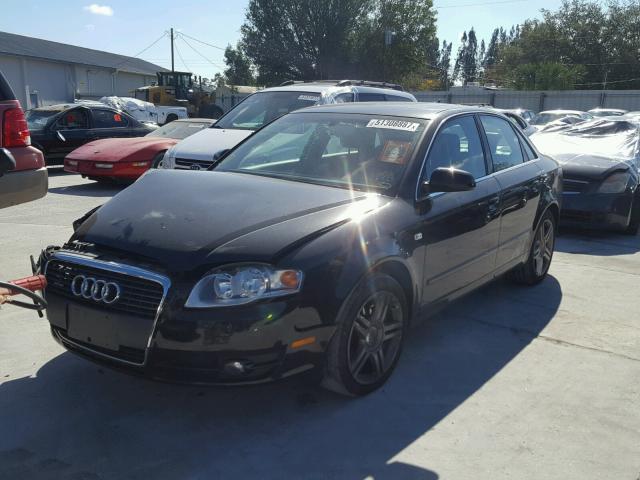 WAUDF78E56A045377 - 2006 AUDI A4 2.0T QU BLACK photo 2