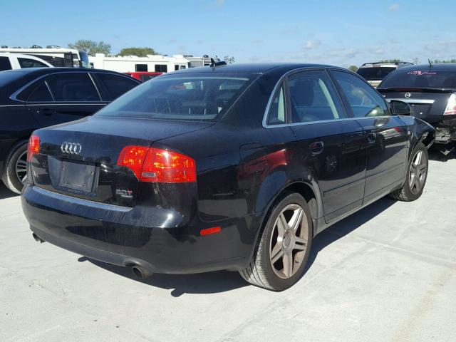 WAUDF78E56A045377 - 2006 AUDI A4 2.0T QU BLACK photo 4