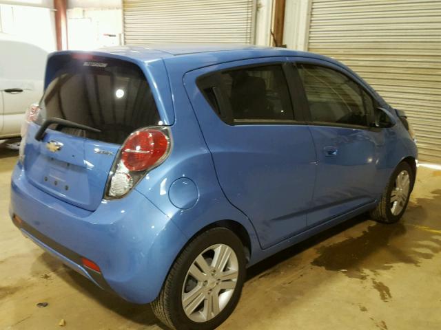 KL8CB6S98EC483581 - 2014 CHEVROLET SPARK LS BLUE photo 4