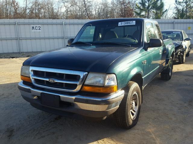 1FTYR14X6WPB09584 - 1998 FORD RANGER SUP GREEN photo 2