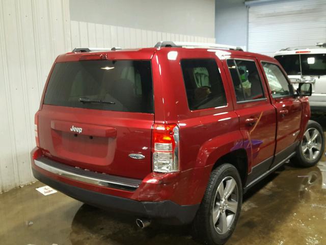 1C4NJPFA6GD754843 - 2016 JEEP PATRIOT LA RED photo 4