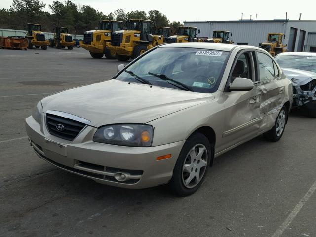 KMHDN46D75U125268 - 2005 HYUNDAI ELANTRA GL BEIGE photo 2