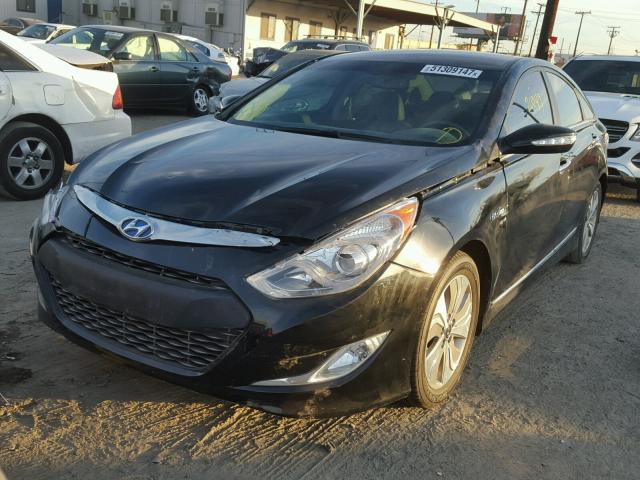 KMHEC4A48FA127521 - 2015 HYUNDAI SONATA HYB BLACK photo 2