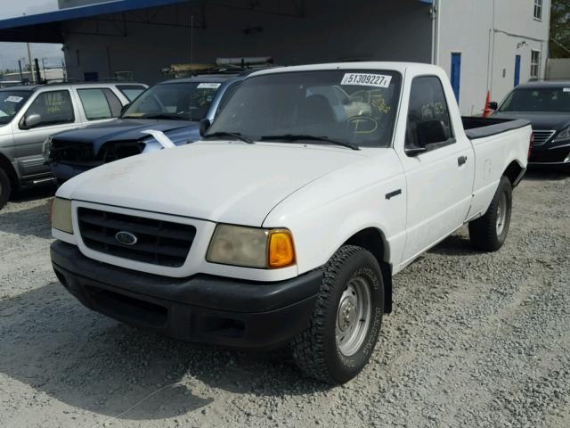 1FTYR10U33PA50985 - 2003 FORD RANGER WHITE photo 2