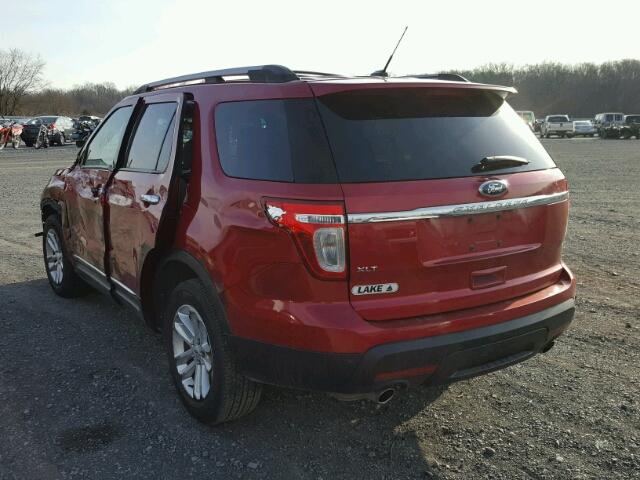 1FMHK7D85CGA59493 - 2012 FORD EXPLORER X MAROON photo 3