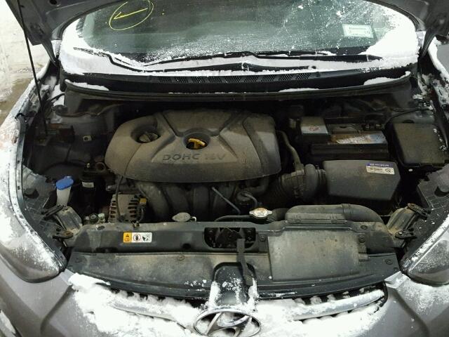 KMHDH4AE8DU722841 - 2013 HYUNDAI ELANTRA GL GRAY photo 7