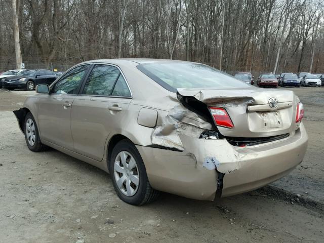 4T1BE46K37U506222 - 2007 TOYOTA CAMRY NEW GOLD photo 3