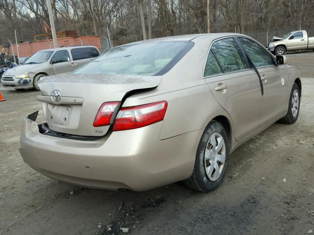 4T1BE46K37U506222 - 2007 TOYOTA CAMRY NEW GOLD photo 4