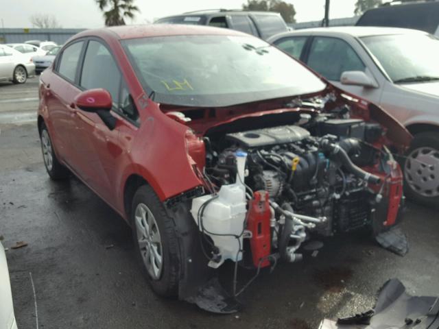 KNADM4A30H6026481 - 2017 KIA RIO LX RED photo 1