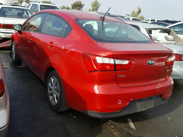 KNADM4A30H6026481 - 2017 KIA RIO LX Կարմիր լուսանկար 3