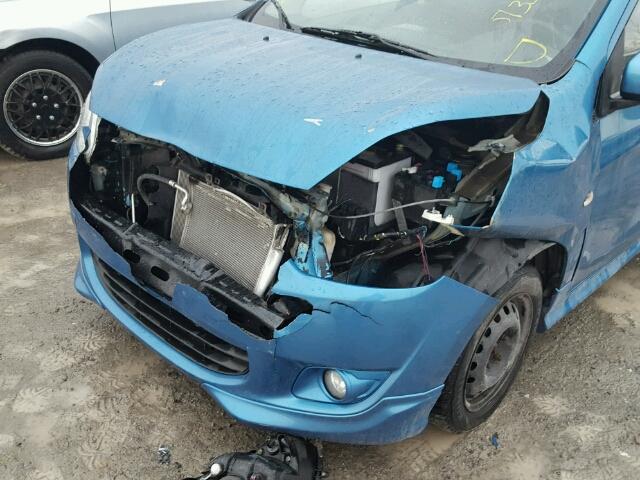 ML32A4HJXEH000898 - 2014 MITSUBISHI MIRAGE ES BLUE photo 9