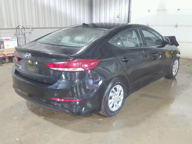 KMHD74LF1HU070711 - 2017 HYUNDAI ELANTRA SE BLACK photo 4