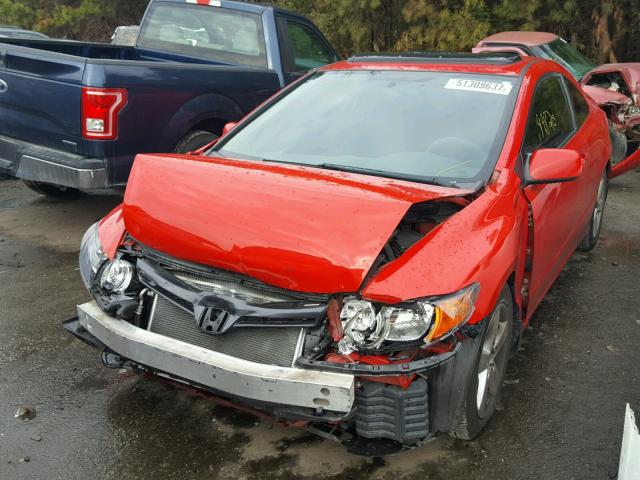 2HGFG12867H536330 - 2007 HONDA CIVIC EX RED photo 2