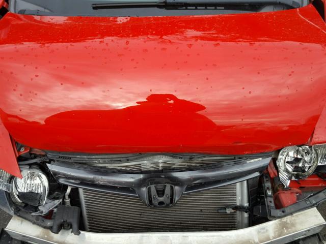 2HGFG12867H536330 - 2007 HONDA CIVIC EX RED photo 7