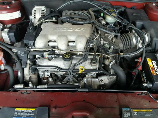 1G1ND52J72M608289 - 2002 CHEVROLET MALIBU RED photo 7