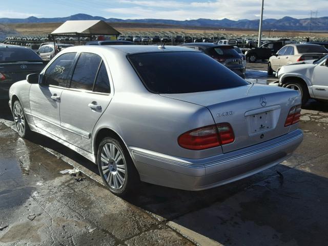 WDBJF83J21X056471 - 2001 MERCEDES-BENZ E 430 SILVER photo 3