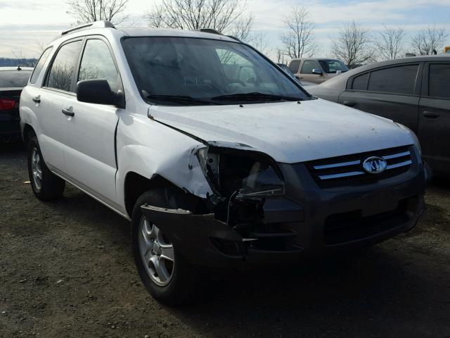 KNDJF724787485168 - 2008 KIA SPORTAGE L WHITE photo 1