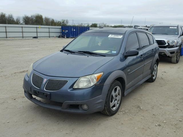 5Y2SL658X7Z417651 - 2007 PONTIAC VIBE BLUE photo 2