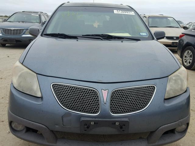 5Y2SL658X7Z417651 - 2007 PONTIAC VIBE BLUE photo 9