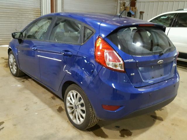 3FADP4EJXEM120825 - 2014 FORD FIESTA SE BLUE photo 3