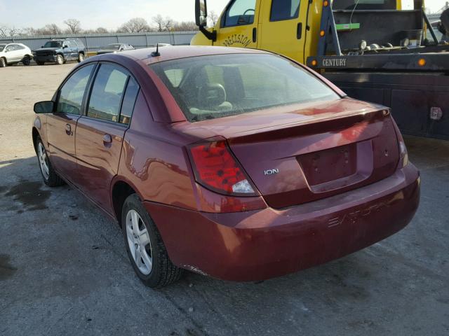 1G8AJ55F87Z136260 - 2007 SATURN ION LEVEL RED photo 3