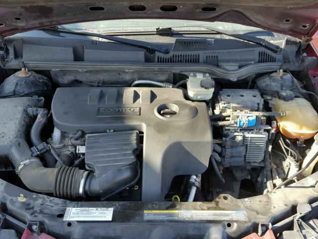 1G8AJ55F87Z136260 - 2007 SATURN ION LEVEL RED photo 7