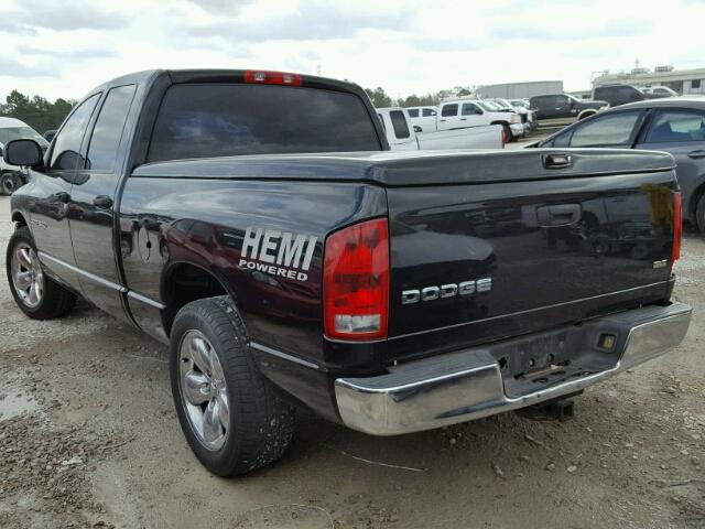 1D7HA18D83J638997 - 2003 DODGE RAM 1500 S BLACK photo 3