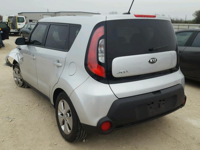 KNDJN2A23G7837313 - 2016 KIA SOUL SILVER photo 3