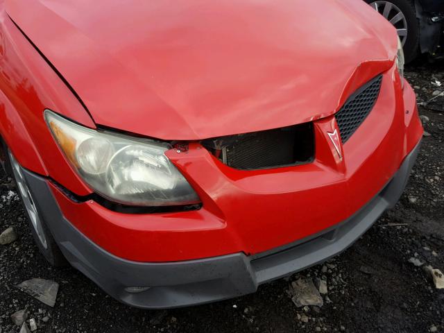 5Y2SL62873Z418593 - 2003 PONTIAC VIBE RED photo 9