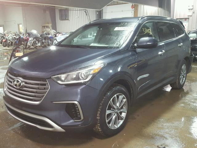 KM8SM4HF6HU181005 - 2017 HYUNDAI SANTA FE S BLUE photo 2