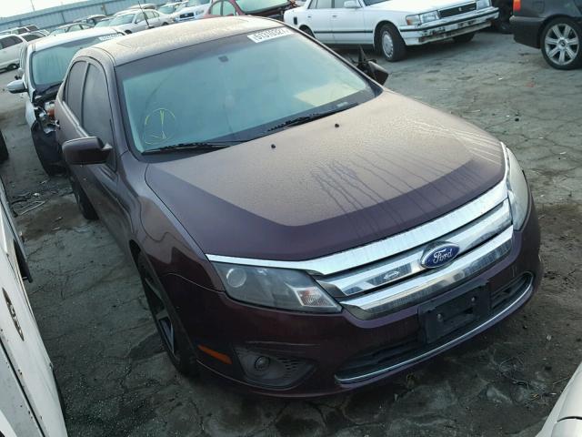 3FAHP0HA9BR273703 - 2011 FORD FUSION SE BURGUNDY photo 1