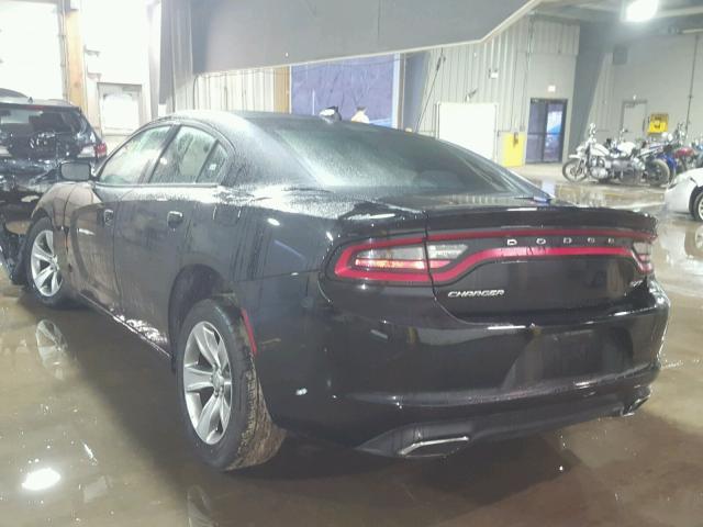 2C3CDXHG9GH318060 - 2016 DODGE CHARGER SX BLACK photo 3