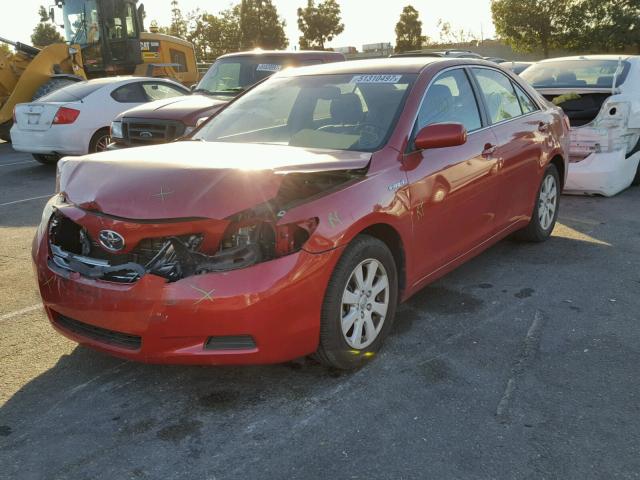 4T1BB46K59U082909 - 2009 TOYOTA CAMRY HYBR RED photo 2