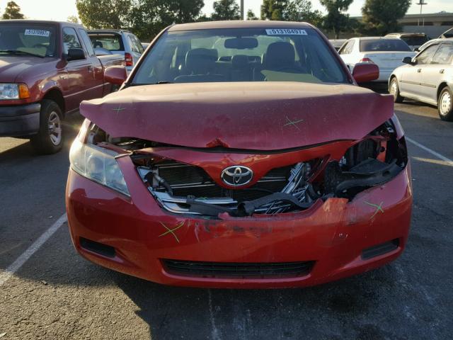 4T1BB46K59U082909 - 2009 TOYOTA CAMRY HYBR RED photo 9