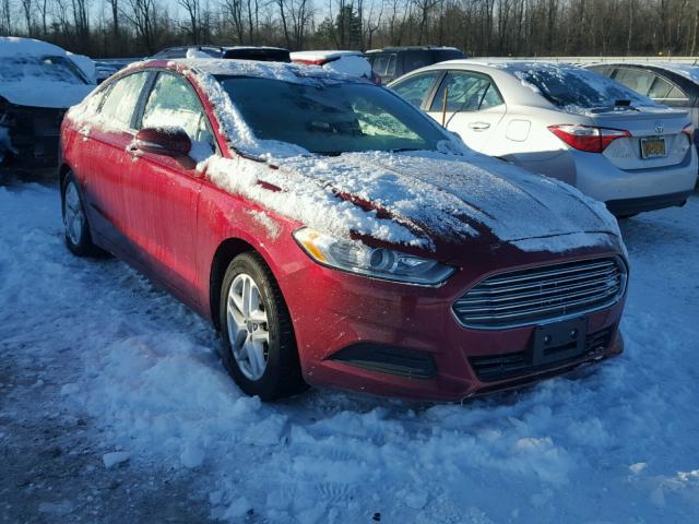 3FA6P0HD1ER155960 - 2014 FORD FUSION SE RED photo 1