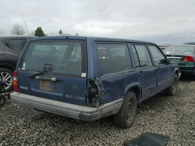 YV1FA8757M2330276 - 1991 VOLVO 740 BASE BLUE photo 4