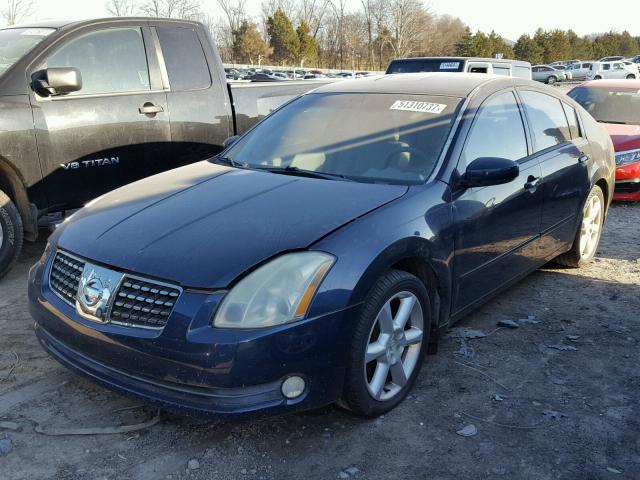 1N4BA41E64C897195 - 2004 NISSAN MAXIMA SE BLUE photo 2