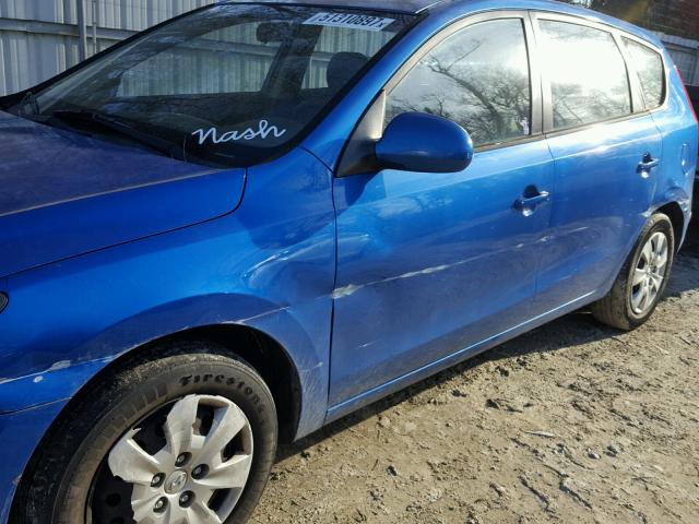 KMHDB8AE6CU127820 - 2012 HYUNDAI ELANTRA TO BLUE photo 9