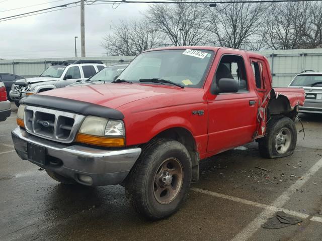 1FTZR15X4XTA49641 - 1999 FORD RANGER SUP RED photo 2