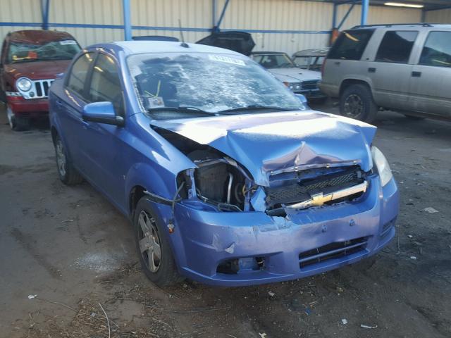 KL1TD56E89B611355 - 2009 CHEVROLET AVEO LS BLUE photo 1