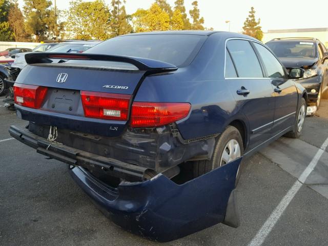 JHMCM564X5C002061 - 2005 HONDA ACCORD LX BLUE photo 4