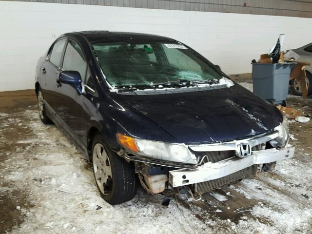 2HGFA15568H523291 - 2008 HONDA CIVIC LX BLUE photo 1