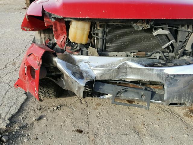 1N6BA07D59N317025 - 2009 NISSAN TITAN XE RED photo 9