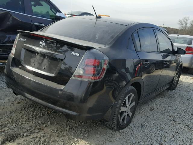 3N1AB6AP5CL774378 - 2012 NISSAN SENTRA 2.0 BLACK photo 4