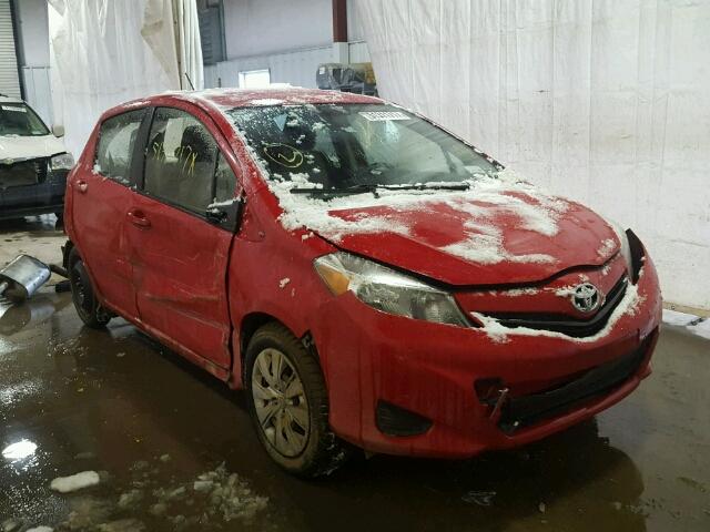 JTDKTUD30CD540229 - 2012 TOYOTA YARIS RED photo 1